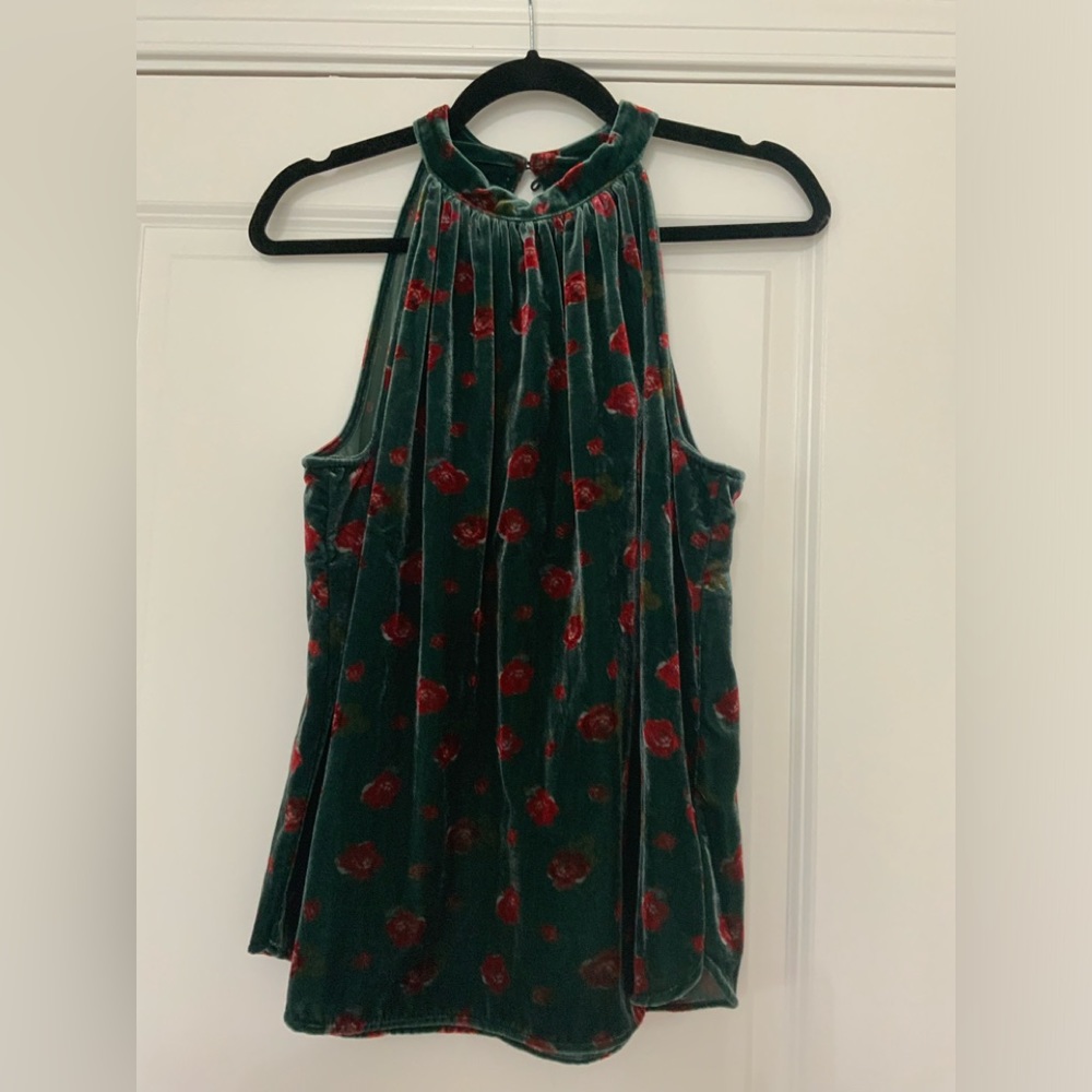 NWT Loft velvet top